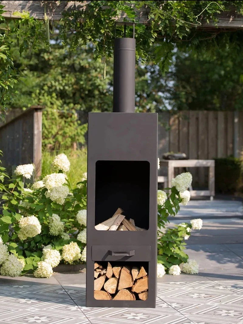 85x186cm High Outdoor Fireplace