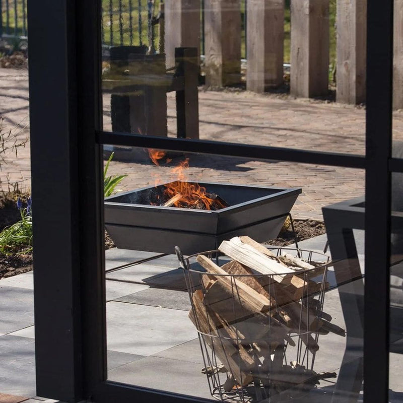60/80cm Square Fire pit | Outdoor Hearth | Fire Bowl