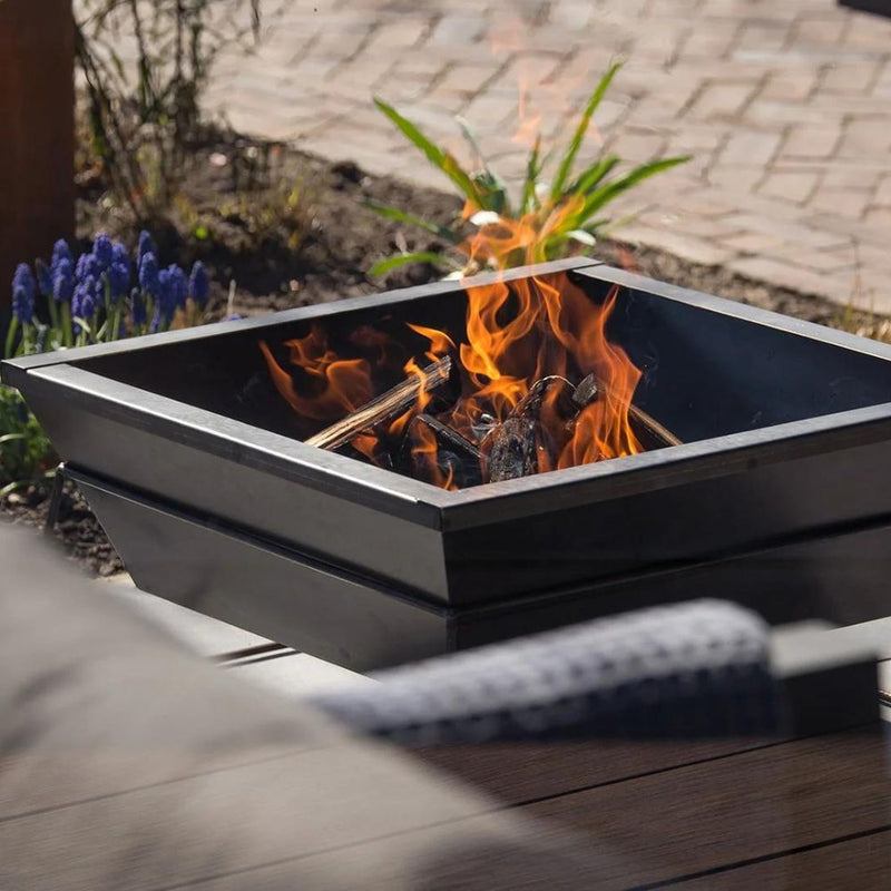 60/80cm Square Fire pit | Outdoor Hearth | Fire Bowl