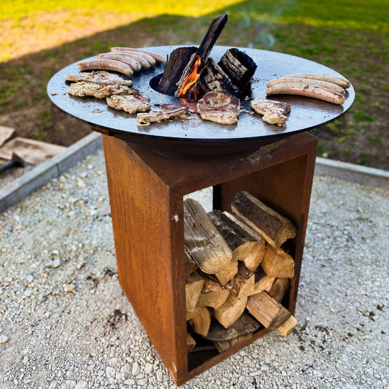Premium Fire Pit | 85 and 105 cm Plancha | With Central Grill